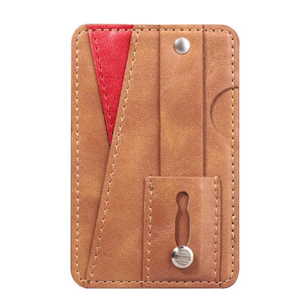 card holders compact slim adhesive multifunction pouch holder universal portable phone wallet pu leather sticker back pocket, Brown;gray
card holders compact slim adhesive multifunction pouch holder universal portable phone wallet pu leather sticker back pocket, Brown;gray