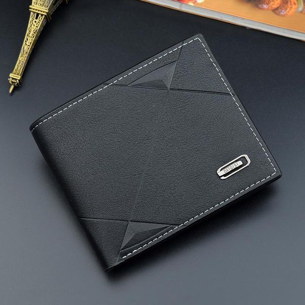 casual wallet for men multi-card slot short fashion male youth thin three-fold soft horizontal coin purse wallets, Red;black
casual wallet for men multi-card slot short fashion male youth thin three-fold soft horizontal coin purse wallets, Red;black