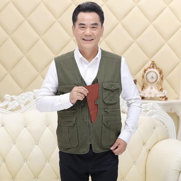 men's vests men casual multi function pockets design waistcoat beige army green gray v-neck sleevelesss outerwear four seasons clothes, Black;white
men's vests men casual multi function pockets design waistcoat beige army green gray v-neck sleevelesss outerwear four seasons clothes, Black;white