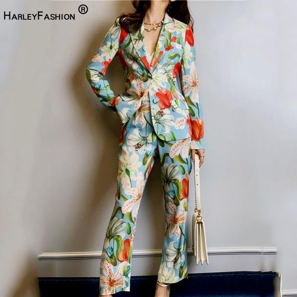 women's suits & blazers harleyfashion unique luxurious design exquisite high street fashion pants suit flower print blazer flare two pi, White;black
women's suits & blazers harleyfashion unique luxurious design exquisite high street fashion pants suit flower print blazer flare two pi, White;black