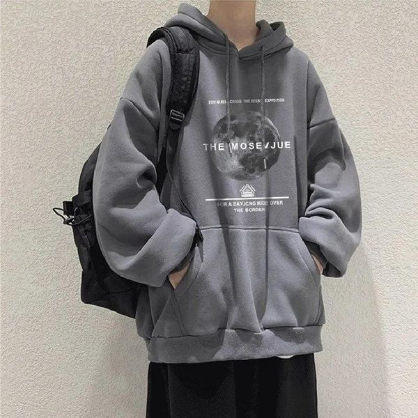 men's hoodies & sweatshirts autumn and winter with fleece thick moon print hoodie men korean version of loose fashion hong kong casual, Black
men's hoodies & sweatshirts autumn and winter with fleece thick moon print hoodie men korean version of loose fashion hong kong casual, Black