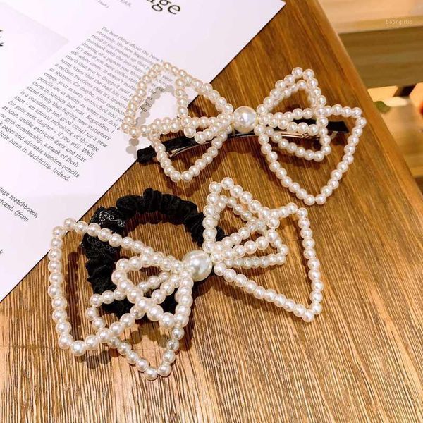 korean temperament simple multi-layer imitation pearl big bow rubber band hairpins fashion sweet girl women's hair accessories1
korean temperament simple multi-layer imitation pearl big bow rubber band hairpins fashion sweet girl women's hair accessories1