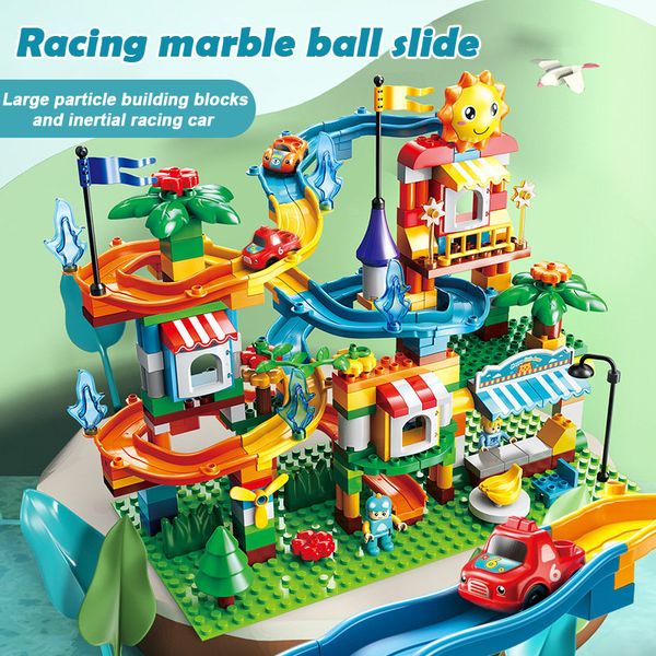 marble run big blocks compatible doupls building blocks funnel slide blocks diy big bricks toys for children gift
marble run big blocks compatible doupls building blocks funnel slide blocks diy big bricks toys for children gift