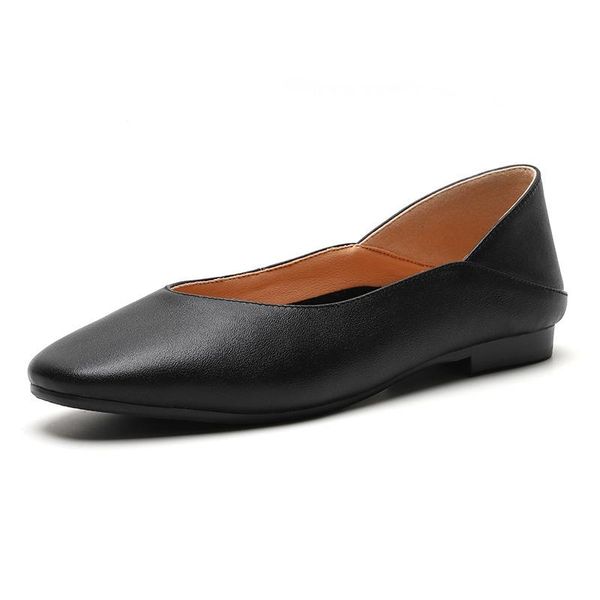 dress shoes in 2021 the spring and autumn period leather shallow mouth women's single driving 40-43, Black
dress shoes in 2021 the spring and autumn period leather shallow mouth women's single driving 40-43, Black