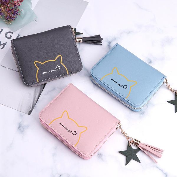 wallets women's small mini safe money bag female short cartoon fringed zipper purse holder coin carteira, Red;black
wallets women's small mini safe money bag female short cartoon fringed zipper purse holder coin carteira, Red;black