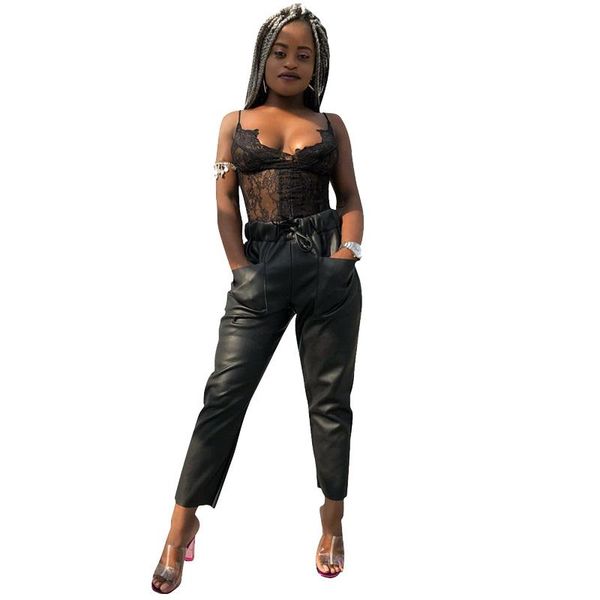 women's pants & capris ladies high waist black leather women autumn winter bow tie up pockets front skinny pencil faux trousers, Black;white
women's pants & capris ladies high waist black leather women autumn winter bow tie up pockets front skinny pencil faux trousers, Black;white