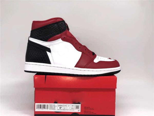 2021 Release Authentic 1 High OG WMNS Satin Snake Gym Red/White-Black Men Women Outdoor Shoes Sports Sneakers With Box CD0461-601
2021 Release Authentic 1 High OG WMNS Satin Snake Gym Red/White-Black Men Women Outdoor Shoes Sports Sneakers With Box CD0461-601