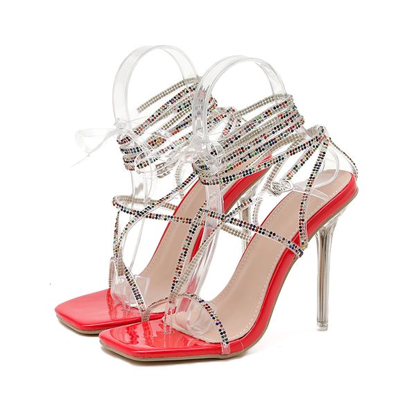 slippers fashion clear crystal heel women sandals summer ankle cross strap ladies square toe thong wedding shoe x8ji, Black
slippers fashion clear crystal heel women sandals summer ankle cross strap ladies square toe thong wedding shoe x8ji, Black
