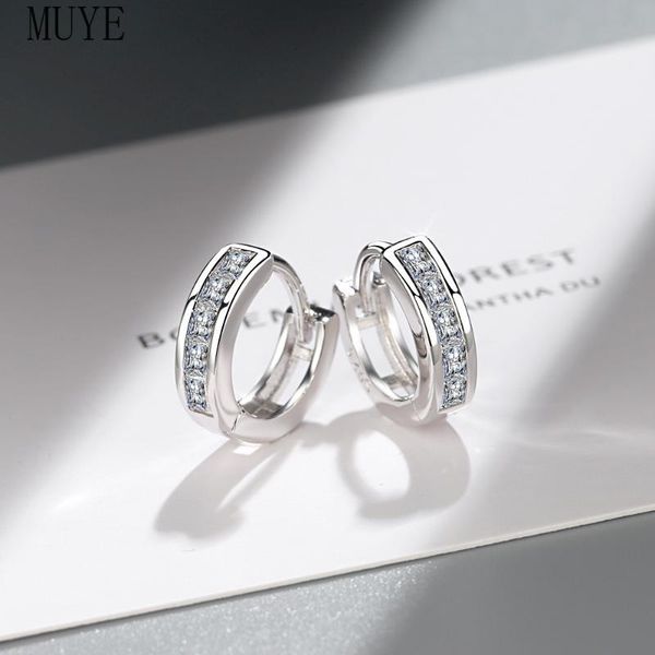 hoop & huggie muye real 925 sterling silver inlay zircon round earrings ear buckle for women's ol fashion jewelry party gift, Golden;silver
hoop & huggie muye real 925 sterling silver inlay zircon round earrings ear buckle for women's ol fashion jewelry party gift, Golden;silver
