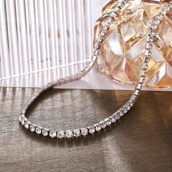 fashion gold sliver color rhinestones necklace for women zircon thick chain creativity collar girl jewelry gift chokers, Golden;silver
fashion gold sliver color rhinestones necklace for women zircon thick chain creativity collar girl jewelry gift chokers, Golden;silver