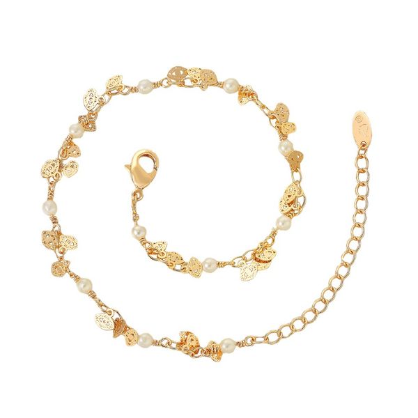 24k gold bracelet plating bracelet filled gold simple leaf pearl chain bracelet jewelry gift, Black
24k gold bracelet plating bracelet filled gold simple leaf pearl chain bracelet jewelry gift, Black