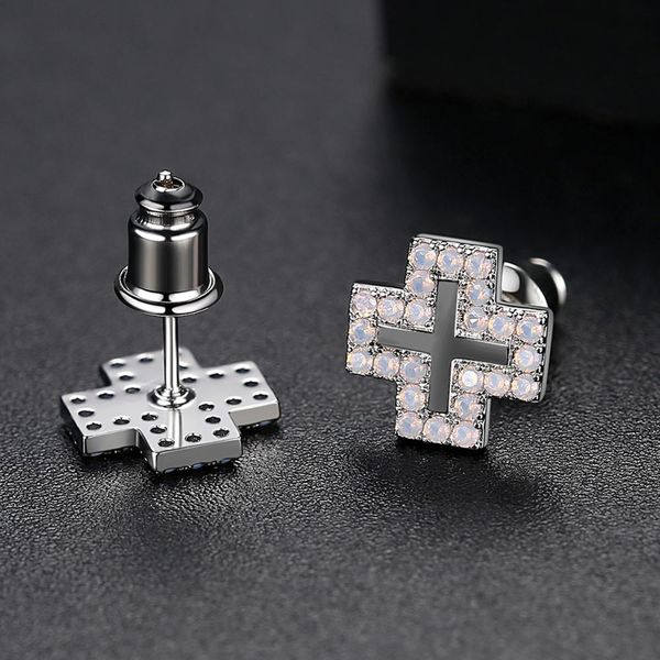 new fashion iced out punk gold color cross earring ied cubic zirconia cross stud earrings hip hop jewelry party gift for girl women man, Golden;silver
new fashion iced out punk gold color cross earring ied cubic zirconia cross stud earrings hip hop jewelry party gift for girl women man, Golden;silver