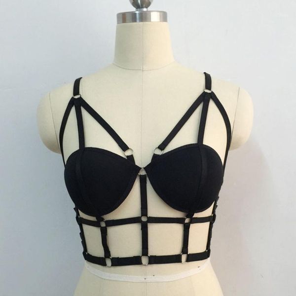 bustiers & corsets hollow strappy cage bra body harness straps goth steampunk costume, Black;white
bustiers & corsets hollow strappy cage bra body harness straps goth steampunk costume, Black;white