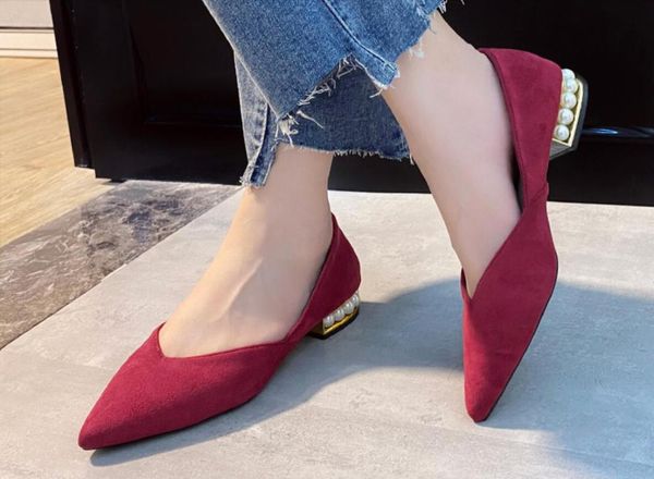 dress shoes 2021 fall fashion pearl high-heeled casual comfort women flock low-heeled pointed pump v port office slip work s, Black
dress shoes 2021 fall fashion pearl high-heeled casual comfort women flock low-heeled pointed pump v port office slip work s, Black