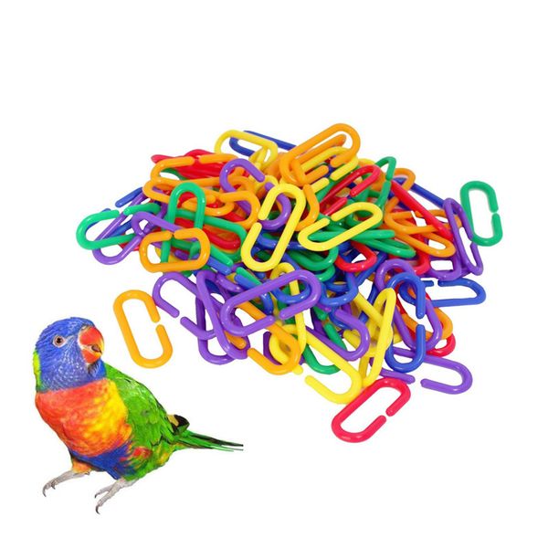 100 pcs sugar glider parakeet bird accessories c-clips plastic parrot toys hooks chain rat parrot bird toy parts c-links
100 pcs sugar glider parakeet bird accessories c-clips plastic parrot toys hooks chain rat parrot bird toy parts c-links