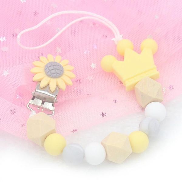pacifiers# silicone wood beads pacifier clip chain cute flower crown clips soother chew toys anti-drop chains baby teething
pacifiers# silicone wood beads pacifier clip chain cute flower crown clips soother chew toys anti-drop chains baby teething