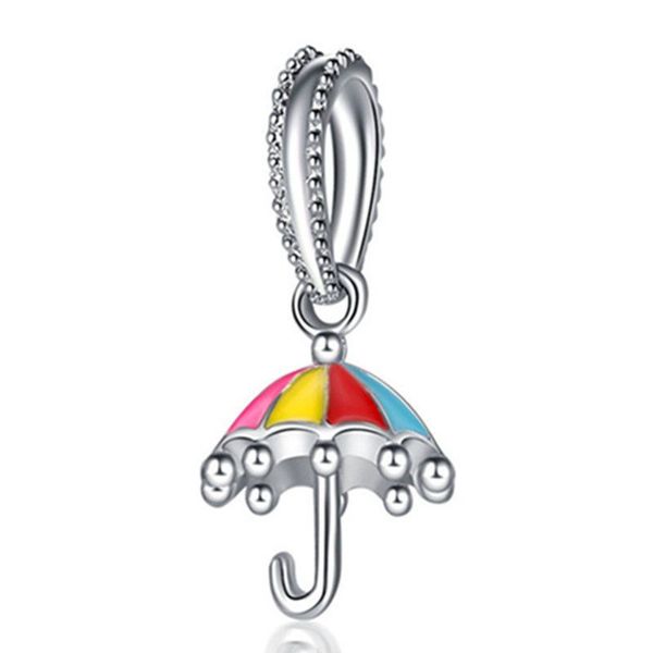 1pcs cute colorful umbrella pendant diy beads adapting to original pandora charm bracelet ladies jewelry making gifts, Silver
1pcs cute colorful umbrella pendant diy beads adapting to original pandora charm bracelet ladies jewelry making gifts, Silver