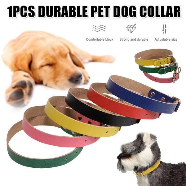dog collars & leashes pu leather solid soft colorful pet collar for small medium large dogs neck strap adjustable puppy kitten cat sci88
dog collars & leashes pu leather solid soft colorful pet collar for small medium large dogs neck strap adjustable puppy kitten cat sci88