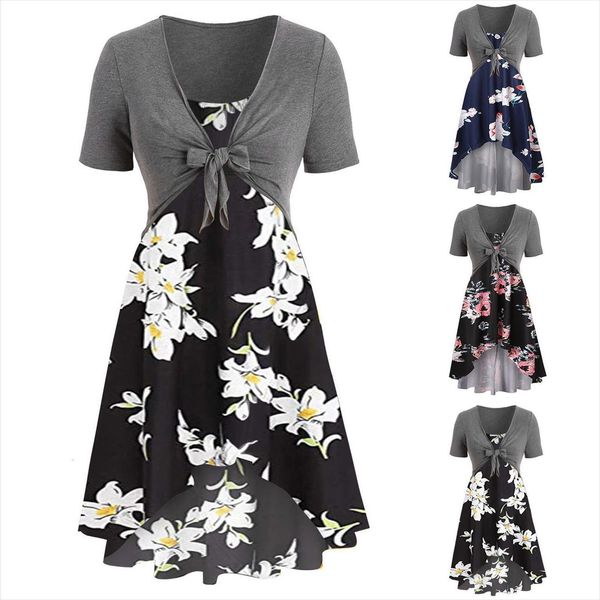 summer short sleeve bandage women dresses print set plus size beach boho loose midi female elegant r5, Black;gray
summer short sleeve bandage women dresses print set plus size beach boho loose midi female elegant r5, Black;gray