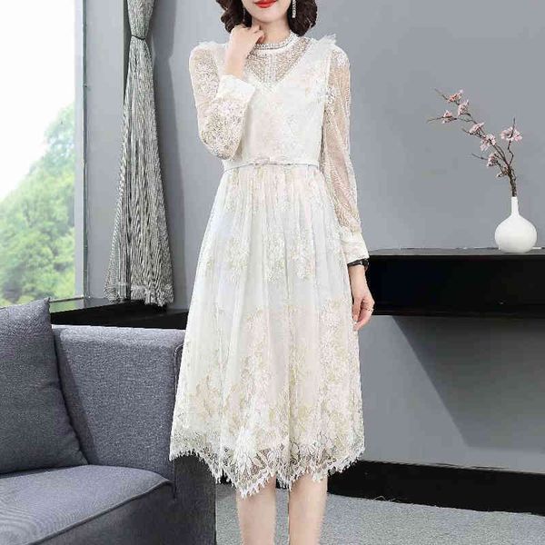 mode 2021 spring for women track lace embroidered long vintage dress party, Black;gray
mode 2021 spring for women track lace embroidered long vintage dress party, Black;gray