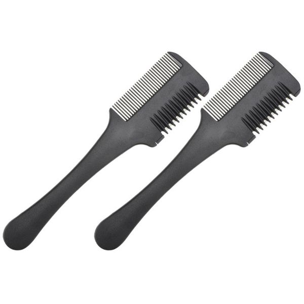 hair brushes 2pcs cutter comb double edge razor trimmer blades thinning diy styling, Silver
hair brushes 2pcs cutter comb double edge razor trimmer blades thinning diy styling, Silver