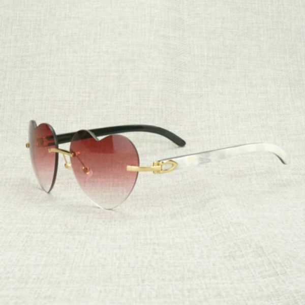 luxury designer glasses heart shape natural wood sunglasses men rimless black white buffalo horn sun glasses for summer driving pink shades, White;black
luxury designer glasses heart shape natural wood sunglasses men rimless black white buffalo horn sun glasses for summer driving pink shades, White;black