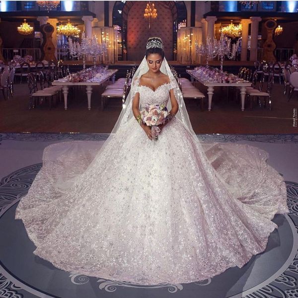 2021 vestidos de novia vintage luxury ball gown off should lace dresses african plus size wedding dress beads zuhair murad bridal gowns, White
2021 vestidos de novia vintage luxury ball gown off should lace dresses african plus size wedding dress beads zuhair murad bridal gowns, White