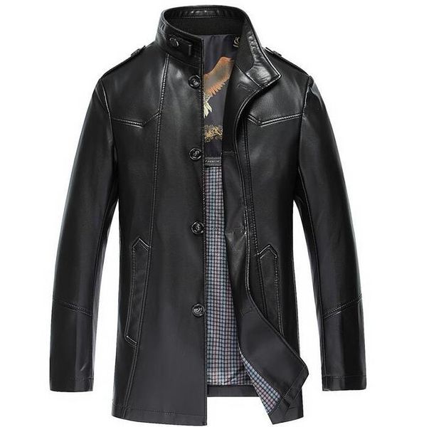men's fur & faux m-3xl / winter/autumn fashion middle-aged casual pu leather turtleness in the long coat, Black
men's fur & faux m-3xl / winter/autumn fashion middle-aged casual pu leather turtleness in the long coat, Black
