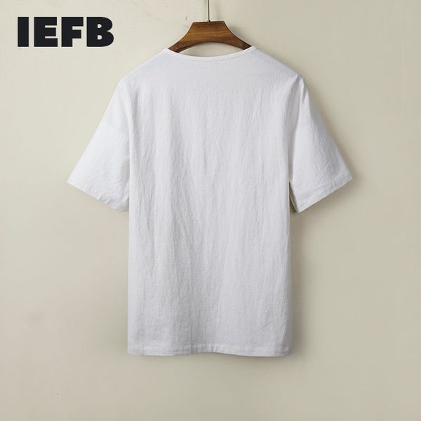 iefb chinese style cotton hemp men's round neck short sleeve t-shirt summer causal big size tang suit 9y6043 210524, White;black
iefb chinese style cotton hemp men's round neck short sleeve t-shirt summer causal big size tang suit 9y6043 210524, White;black