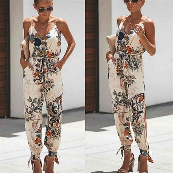 spaghetti strap summer playsuit floral women jumpsuits printed pockets backless loose casual bodysuits female, Black;white
spaghetti strap summer playsuit floral women jumpsuits printed pockets backless loose casual bodysuits female, Black;white