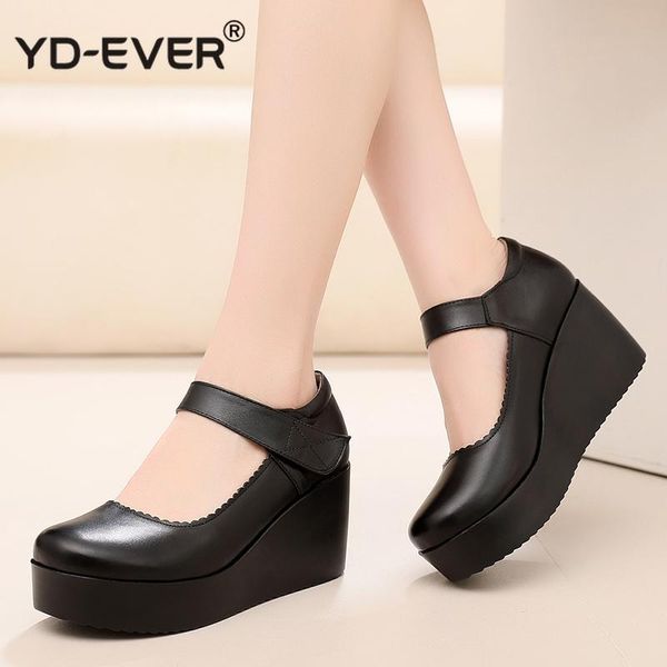 dress shoes 2021 spring genuine leather women pumps platform wedges round toes ankle strap black high heels
dress shoes 2021 spring genuine leather women pumps platform wedges round toes ankle strap black high heels