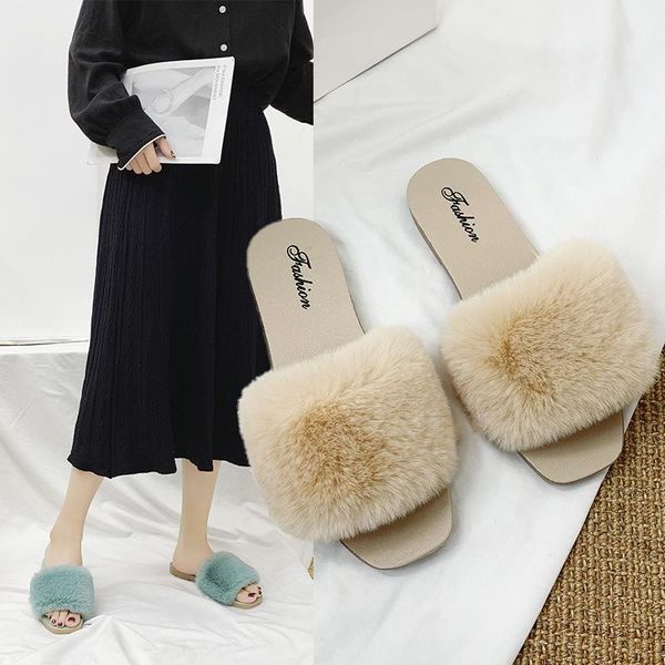 women slippers furry fluffy flat shoes winter home fashion comfortable candy color fur slides sandal buty damskie, Black
women slippers furry fluffy flat shoes winter home fashion comfortable candy color fur slides sandal buty damskie, Black