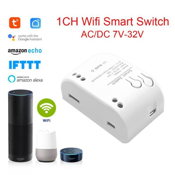 smart home control tuya wifi switch remote single-way jog relay module timing wireless app controller automation connector
smart home control tuya wifi switch remote single-way jog relay module timing wireless app controller automation connector