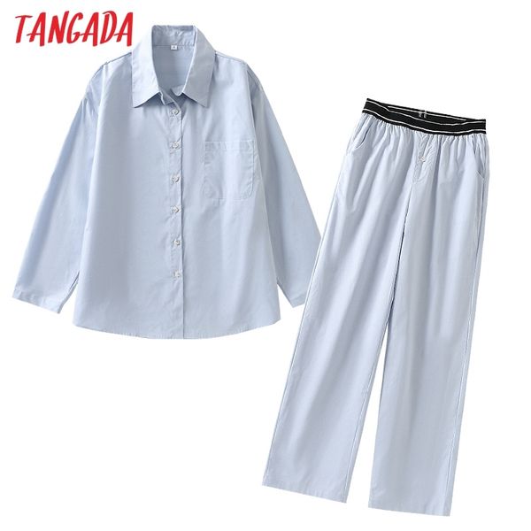 women 100% cotton tracksuit blue loose shirt trousers 2 pieces sets long sleeve blouse pants suits 6l38 210416, White
women 100% cotton tracksuit blue loose shirt trousers 2 pieces sets long sleeve blouse pants suits 6l38 210416, White
