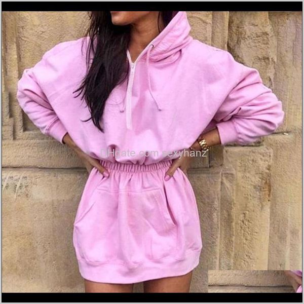 casual dresses womens clothing apparel drop delivery 2021 women fashion solid color hoodies elastic waist pocket dress ladies long sleeve pu, Black;gray
casual dresses womens clothing apparel drop delivery 2021 women fashion solid color hoodies elastic waist pocket dress ladies long sleeve pu, Black;gray