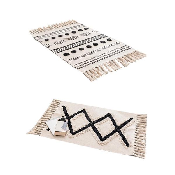 carpets hand woven carpet tassel aztec rug geometric floor mat & tufted ethnic wind black diamond cotton doormat
carpets hand woven carpet tassel aztec rug geometric floor mat & tufted ethnic wind black diamond cotton doormat
