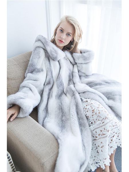 women's fur & faux rmm with long cap mink couture cross hooded whole coat grass female, Black
women's fur & faux rmm with long cap mink couture cross hooded whole coat grass female, Black