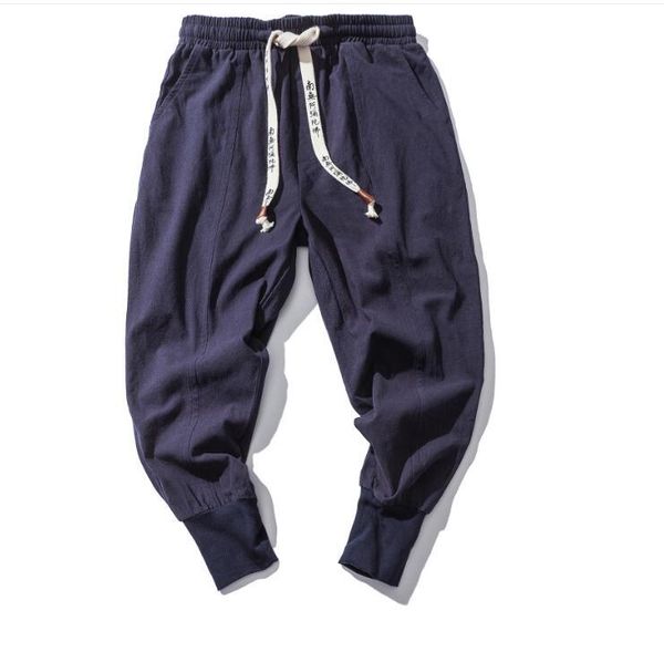 men's pants fashion harem 2021 men streetwear casual joggers mens cotton linen sweatpants ankle-length trousers, Black
men's pants fashion harem 2021 men streetwear casual joggers mens cotton linen sweatpants ankle-length trousers, Black