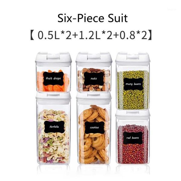 storage bottles & jars 5-piece set box container plastic kitchen refrigerator noodle multigrain tank transparent sealed
storage bottles & jars 5-piece set box container plastic kitchen refrigerator noodle multigrain tank transparent sealed