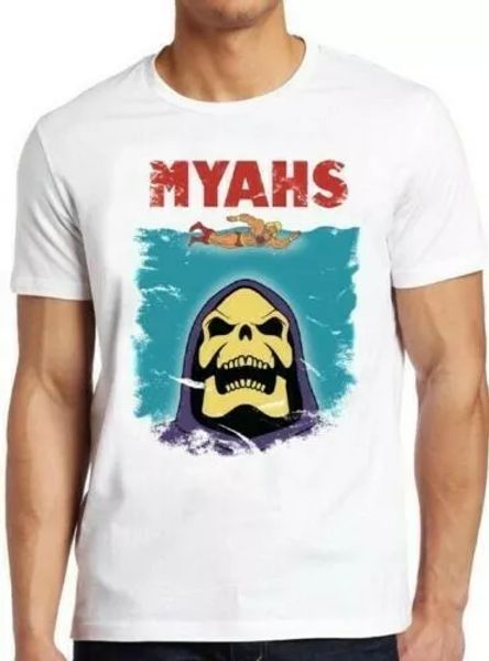 myahs skeletor jaws pun he-man comic cult 80s funny cool gift tee t shirt 4164, White;black
myahs skeletor jaws pun he-man comic cult 80s funny cool gift tee t shirt 4164, White;black