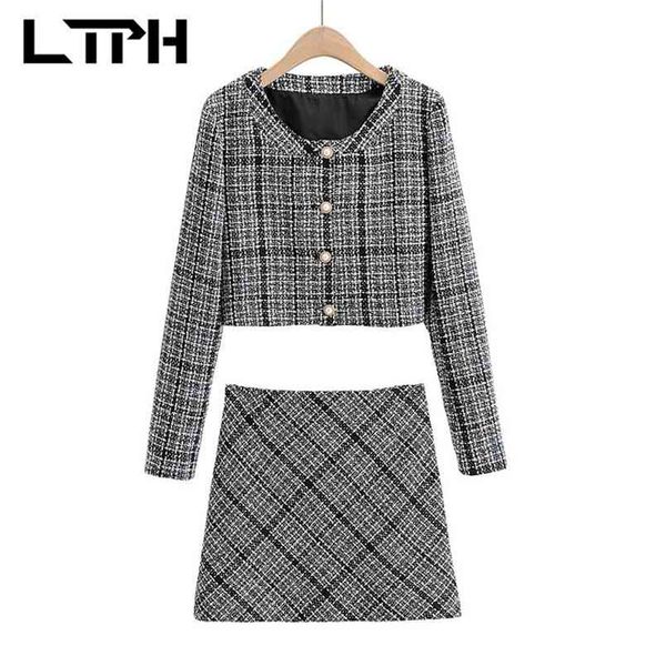 ltph ins elegant tweed skirt suits 2 pieces set women short slim cardigan jacket high waist outfits spring autumn 210423, White
ltph ins elegant tweed skirt suits 2 pieces set women short slim cardigan jacket high waist outfits spring autumn 210423, White