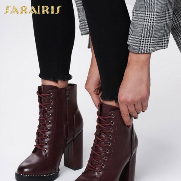 sarairis brand 2021 platform square heels fashion ankle boots shoes women party, Black
sarairis brand 2021 platform square heels fashion ankle boots shoes women party, Black