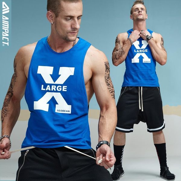 aimpact cotton mens tank fitness bodybuilding breathable summer singlets slim fitted tees crossfit tee xb13, White;black
aimpact cotton mens tank fitness bodybuilding breathable summer singlets slim fitted tees crossfit tee xb13, White;black