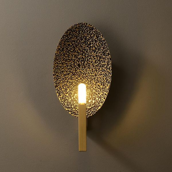 post modern light luxury copper wall lamp simple creative retro personality living room bedroom study aisle
post modern light luxury copper wall lamp simple creative retro personality living room bedroom study aisle
