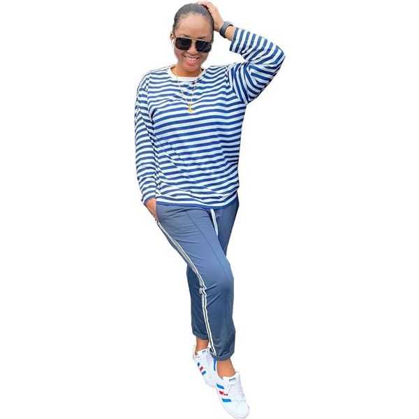 two piece dress 2021 spring summer striped print women set o neck shirt and long pant suit female 2 pieces matching, White
two piece dress 2021 spring summer striped print women set o neck shirt and long pant suit female 2 pieces matching, White