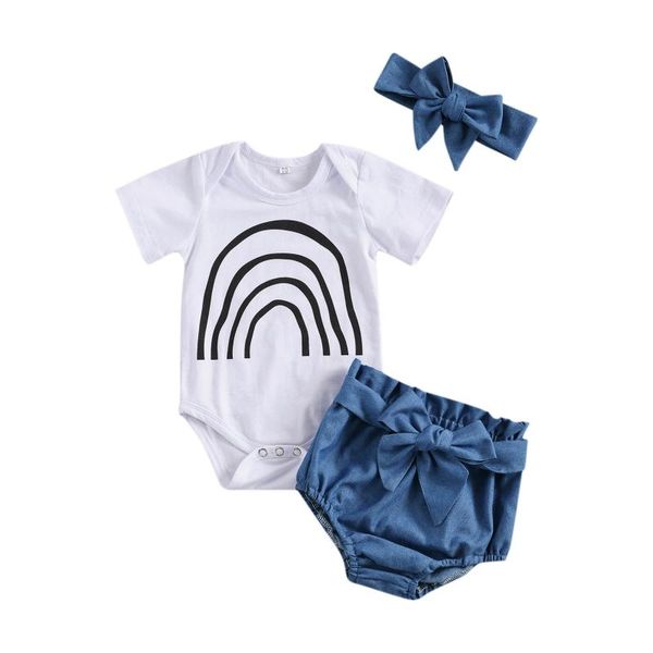 clothing sets pudcoco 0-18m toddler baby girl summer 3pcs set rainbow print short sleeve bodysuit+blue bow shorts+headband infant outfit, White
clothing sets pudcoco 0-18m toddler baby girl summer 3pcs set rainbow print short sleeve bodysuit+blue bow shorts+headband infant outfit, White