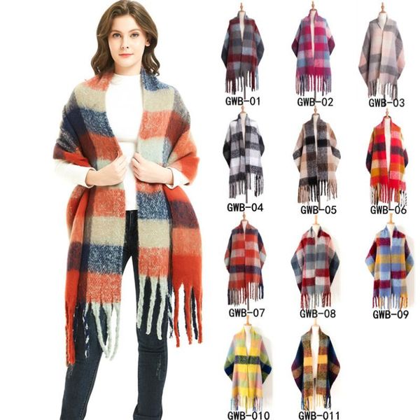 scarves warm scarf for women plaid with tassels pashmina winter bandana female woman shawls and wraps, Blue;gray
scarves warm scarf for women plaid with tassels pashmina winter bandana female woman shawls and wraps, Blue;gray