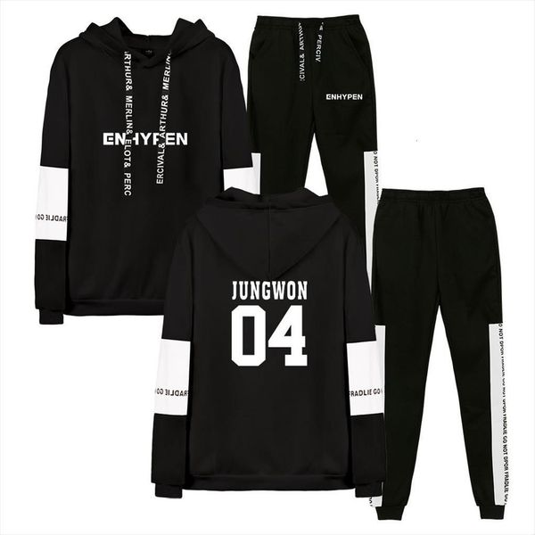 wamni kpop enhypen two mens tracksuits piece set women hoodies long pants pullover harajuku suit, Gray
wamni kpop enhypen two mens tracksuits piece set women hoodies long pants pullover harajuku suit, Gray