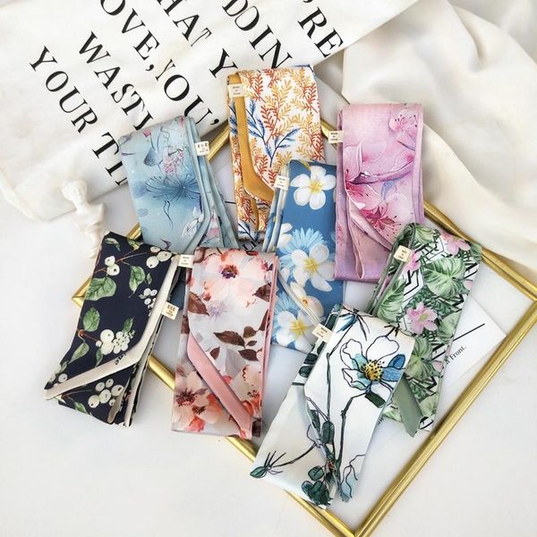 scarves korean-style flower fashion multi-function small silk scarf women narrow neckerchief tie hair band skinny, Blue;gray
scarves korean-style flower fashion multi-function small silk scarf women narrow neckerchief tie hair band skinny, Blue;gray