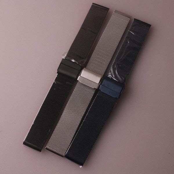 watch bands watchbands 16mm 18mm 20mm 22mm black blue silver straight end mesh bracelet buckle men stainless steel metal straps, Black;brown
watch bands watchbands 16mm 18mm 20mm 22mm black blue silver straight end mesh bracelet buckle men stainless steel metal straps, Black;brown